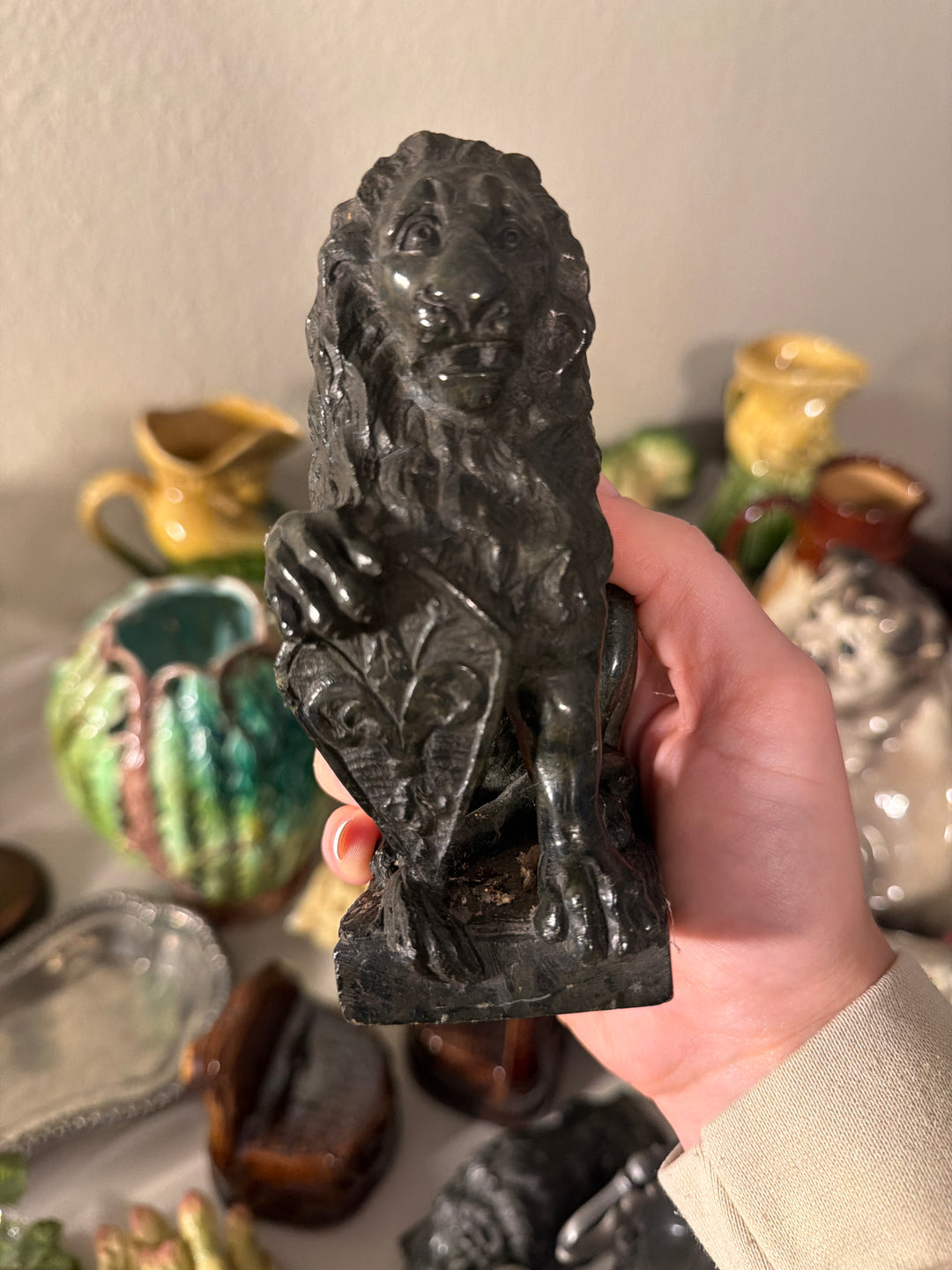 Marble Lion Statue