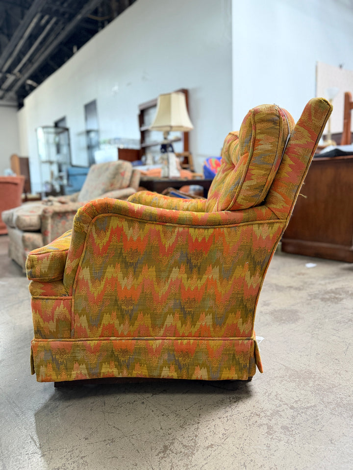 Upholstered Chair - Orange Multicolor