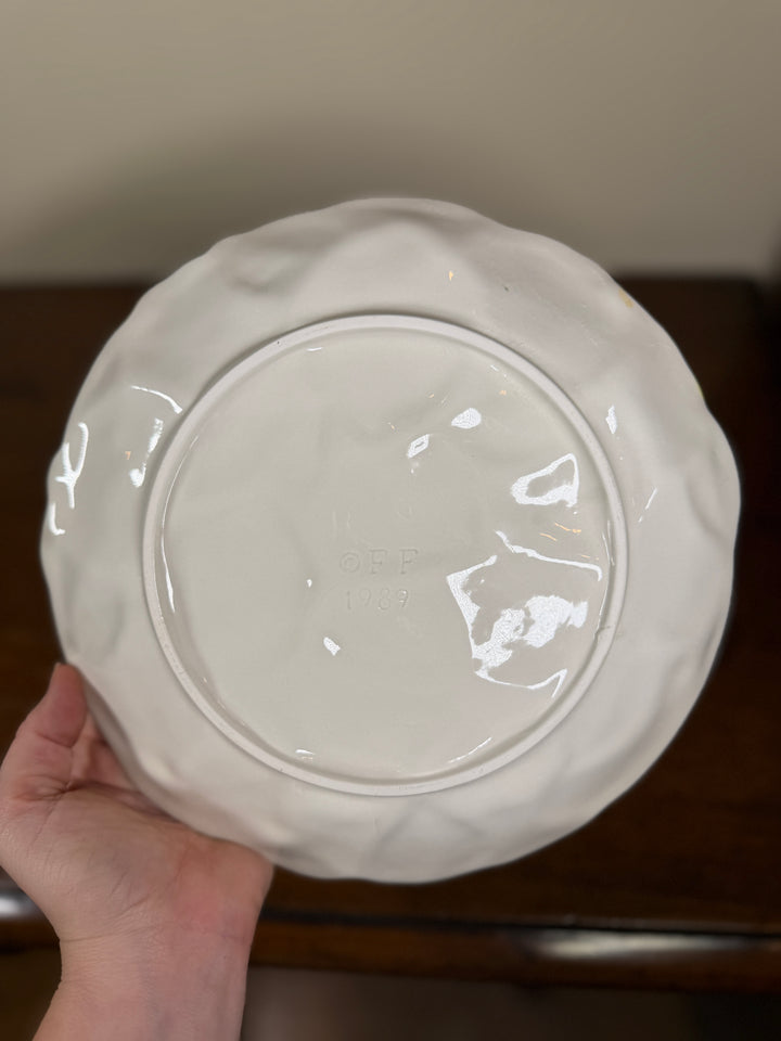 Fitz and Floyd Vintage Lemon Cups, Teapot, and Serving Plates (Priced as a set)