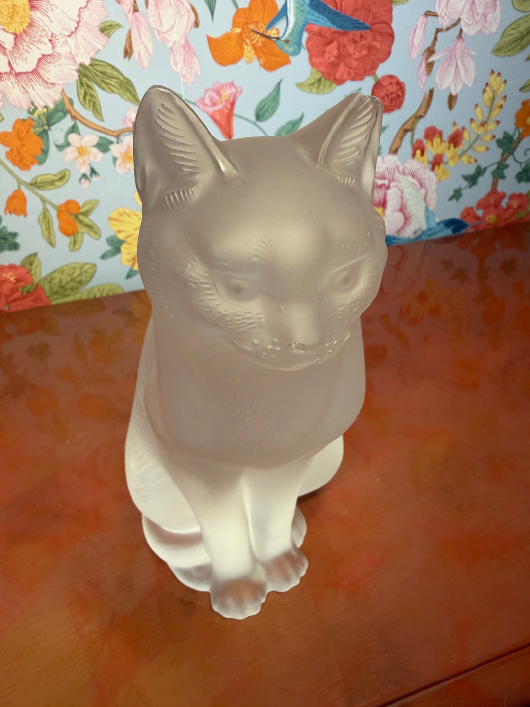 Lalique Cat with Chipped Ear