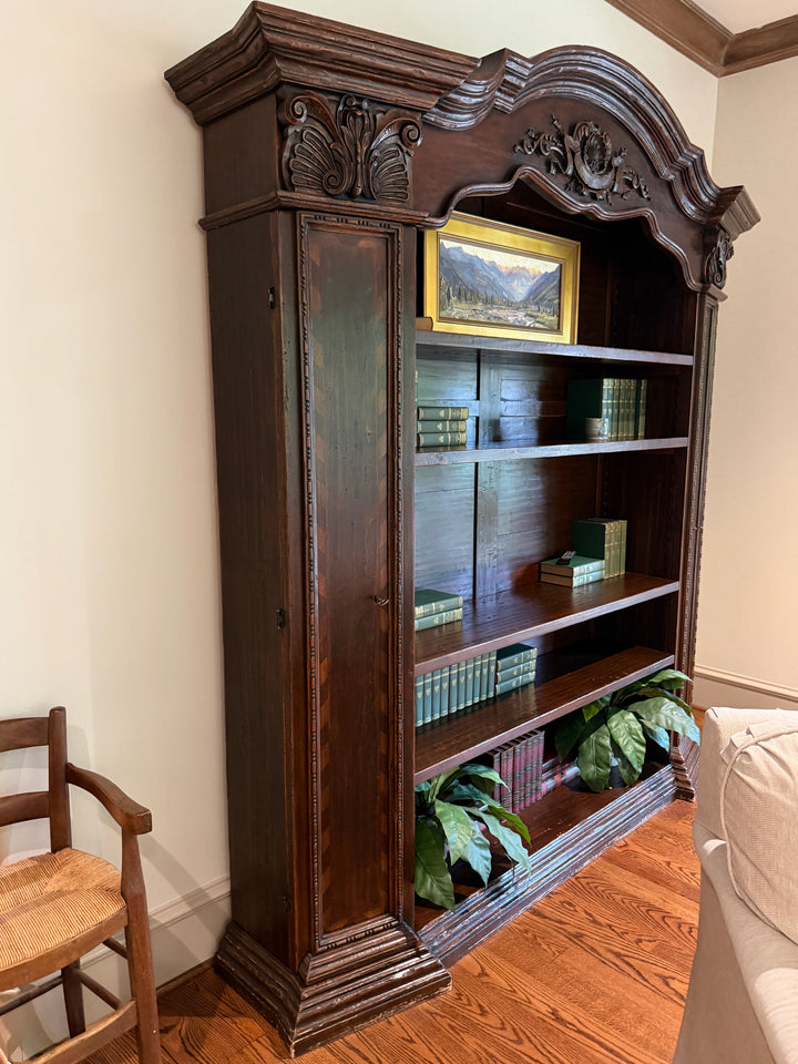Large Vintage Carved Bookcase (Online Only Item)