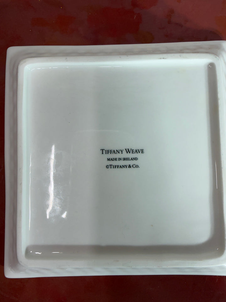 Vintage Tiffany & Co Basket Weave Serving Set