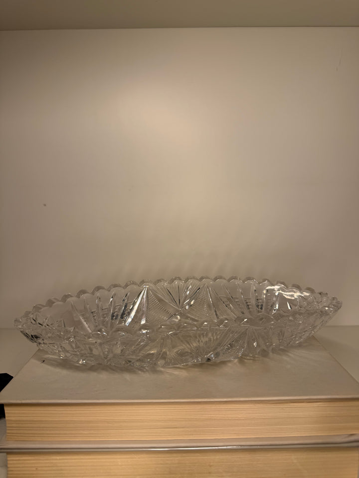 American Brilliant Cut Glass Dish