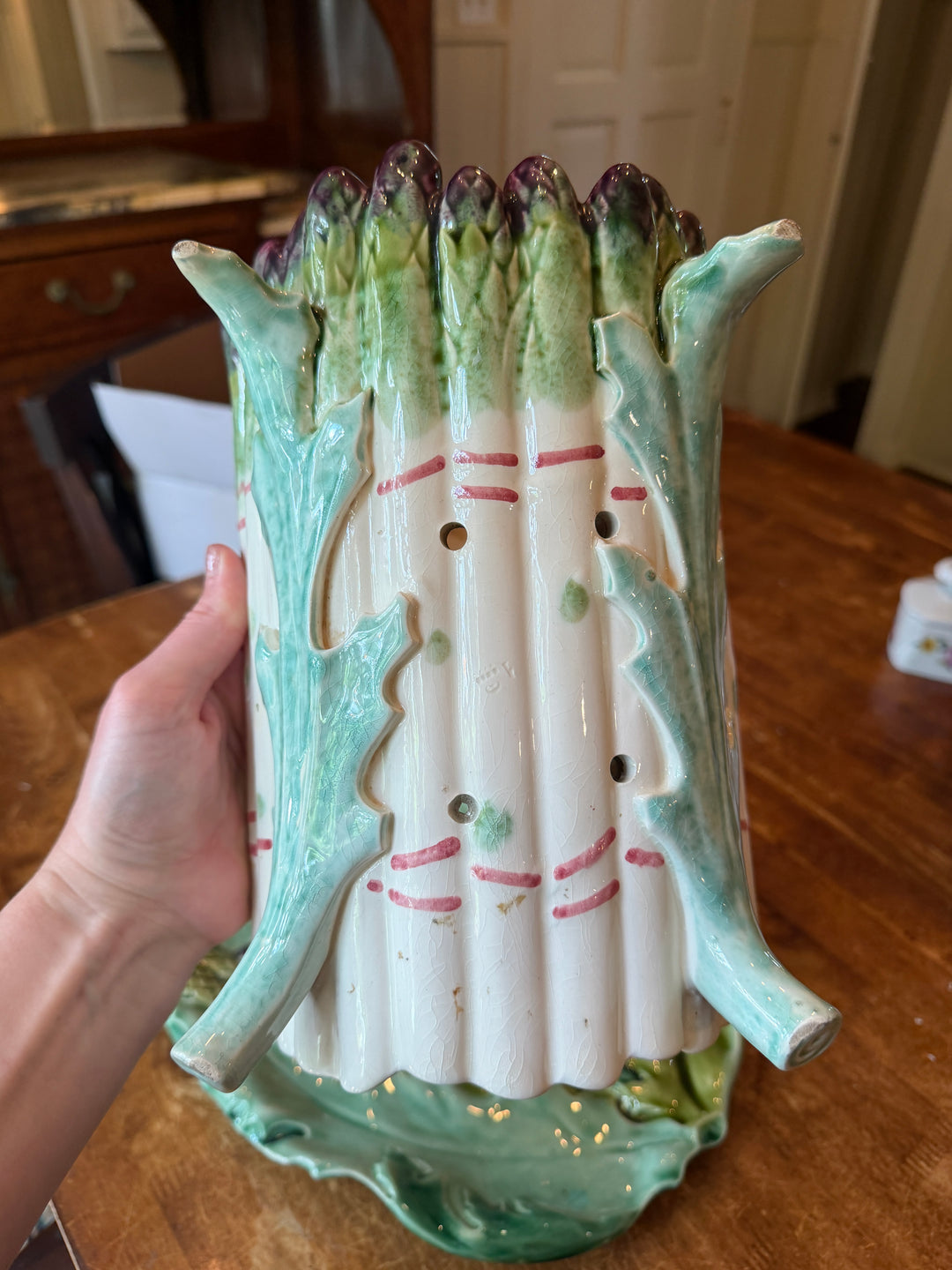 Antique French Majolica Serving Set
