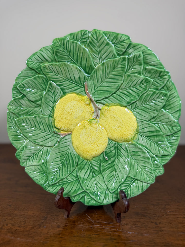 Fitz and Floyd Vintage Lemon Cups, Teapot, and Serving Plates (Priced as a set)