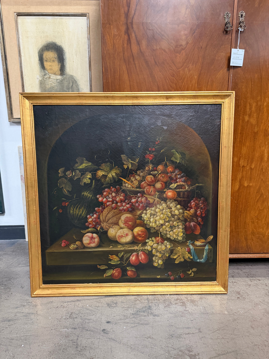 Still Life Fruit Oil on Canvas Painting