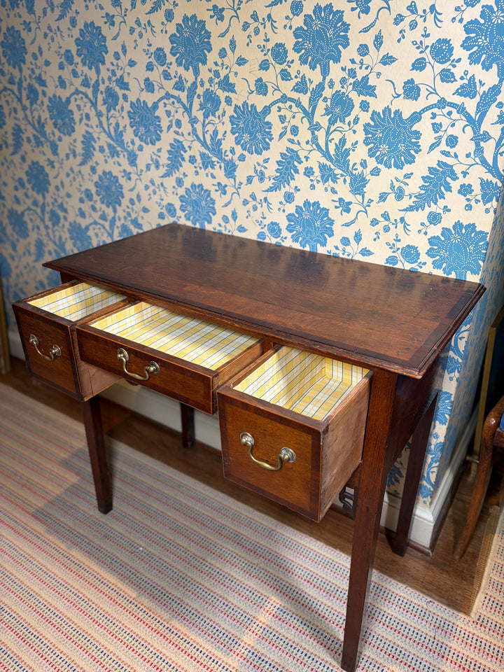 Antique Georgian Oak/Mahogany Lowboy
