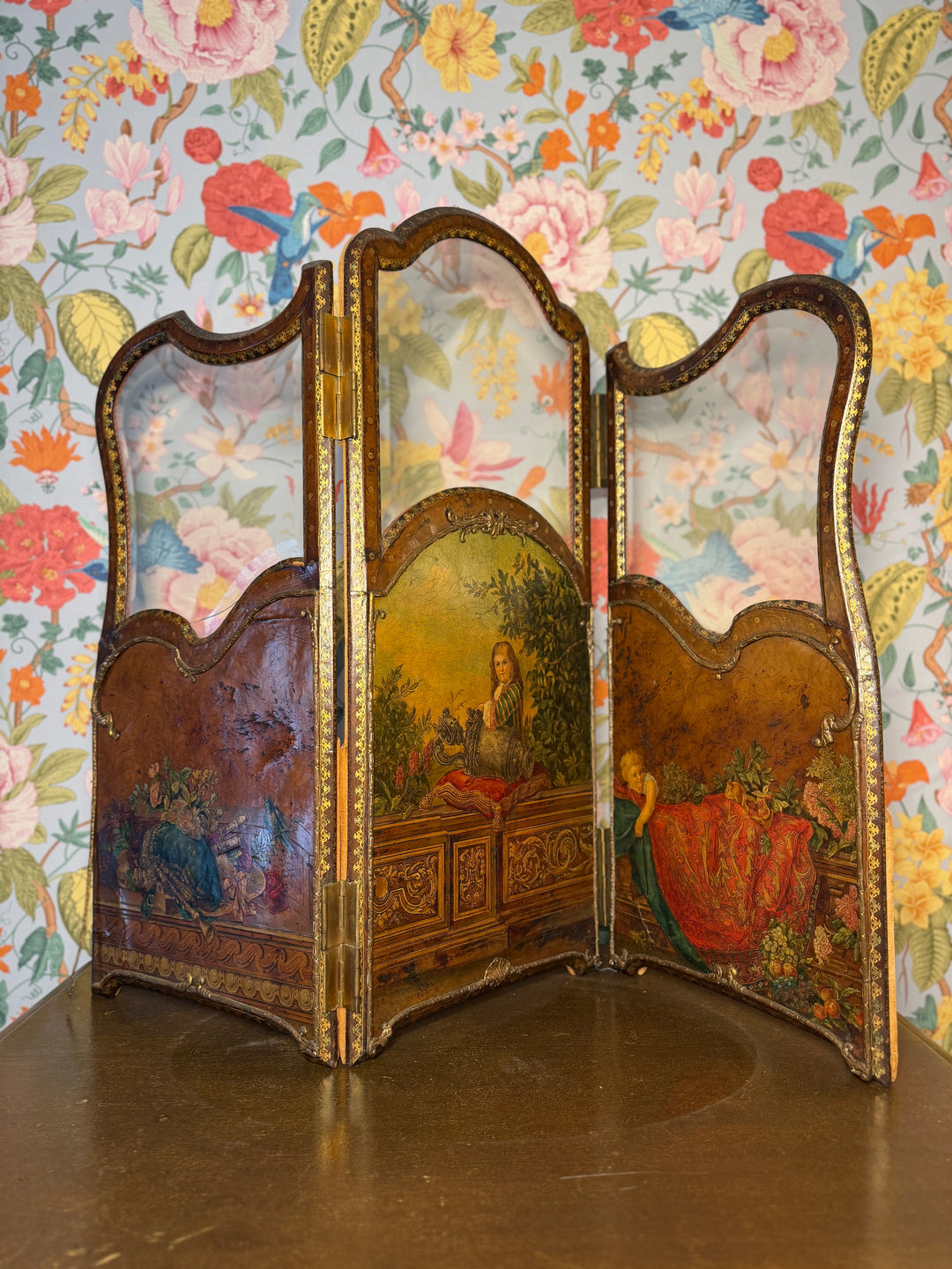 Louis XV Hand Painted Room Divider