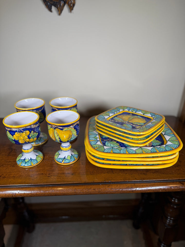Handpainted Portuguese Service for 4
