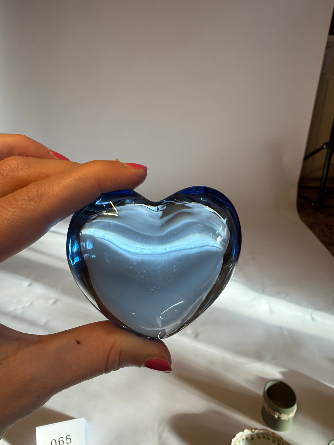 Baccarat Blue Amor Heart
