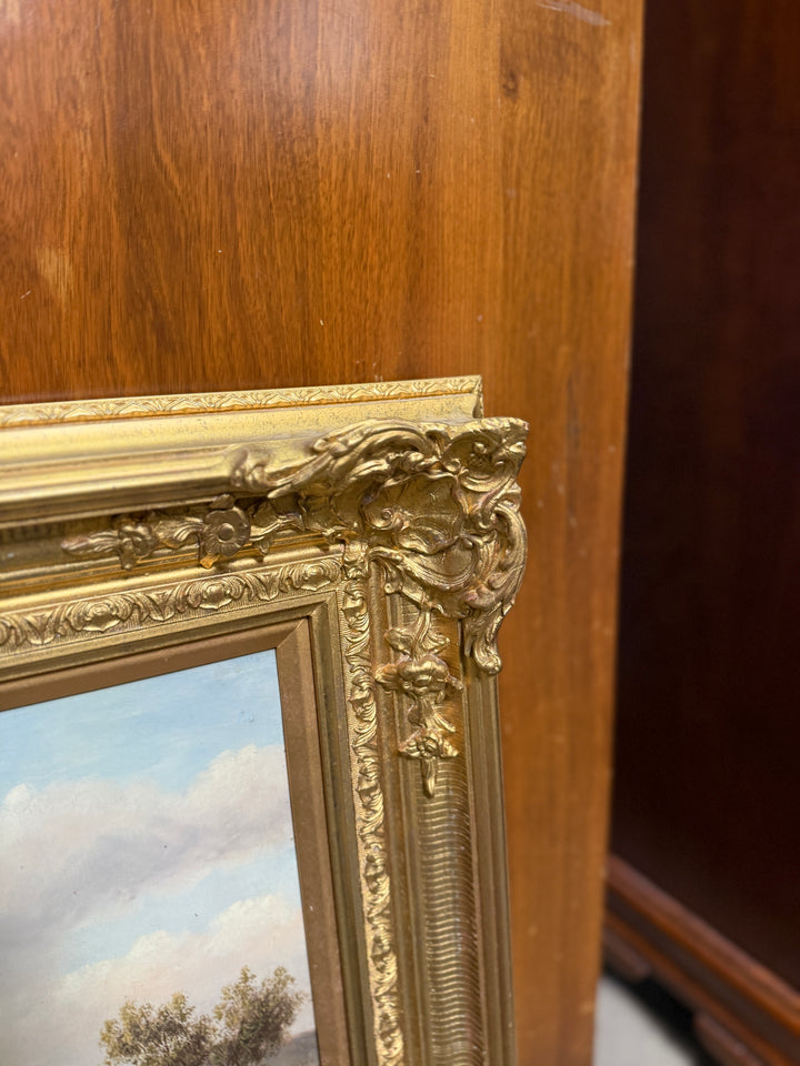 Vintage Oil Painting in Gilt Frame
