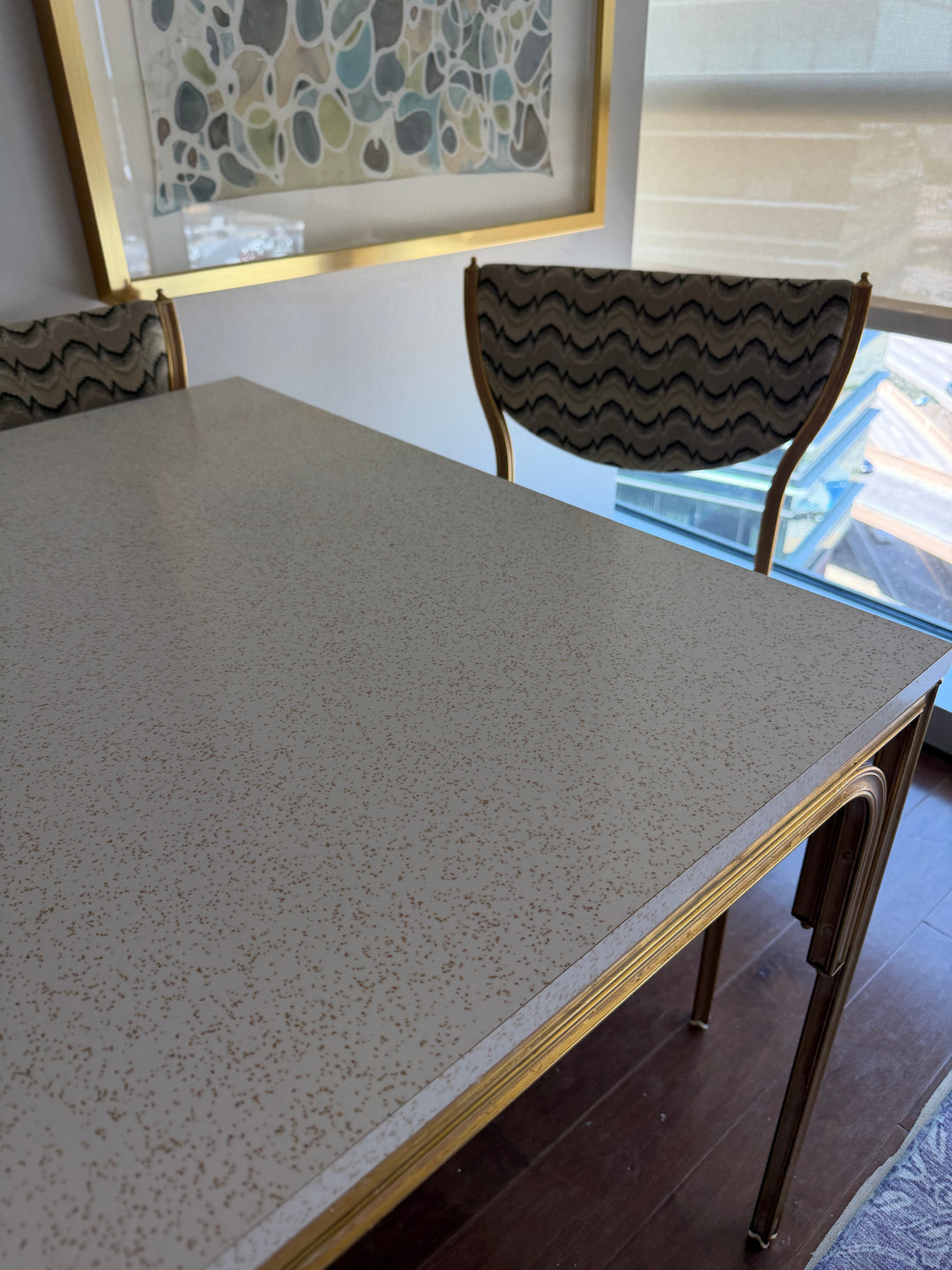 Mid-Century Card Table with Four Chairs