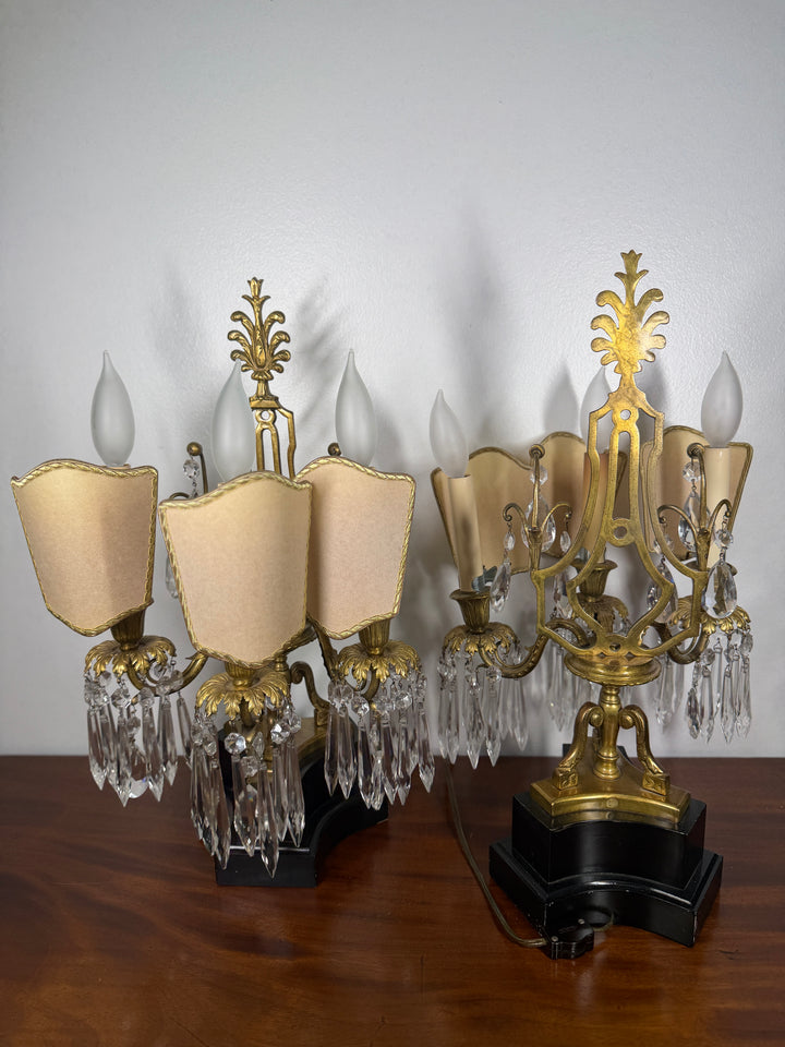 Electric Candleabra Table Lamps - Set of 2