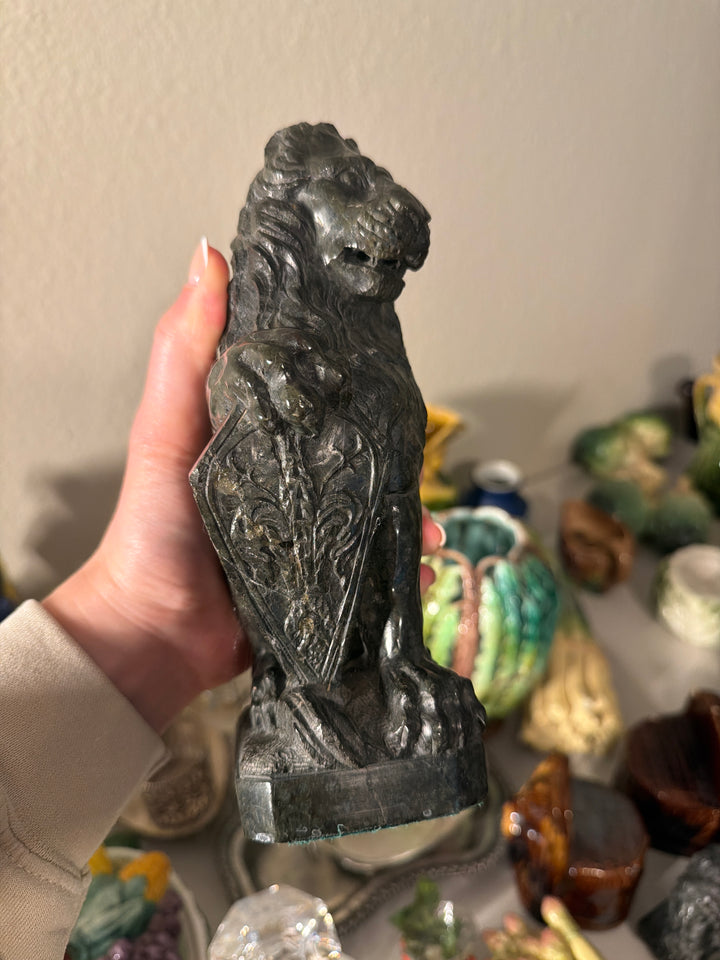 20th c. Marble Lion