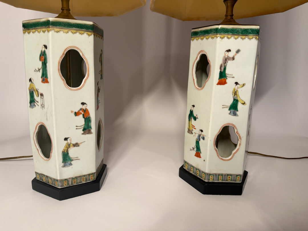 Chinese Porcelain Hat Stands/Lamps