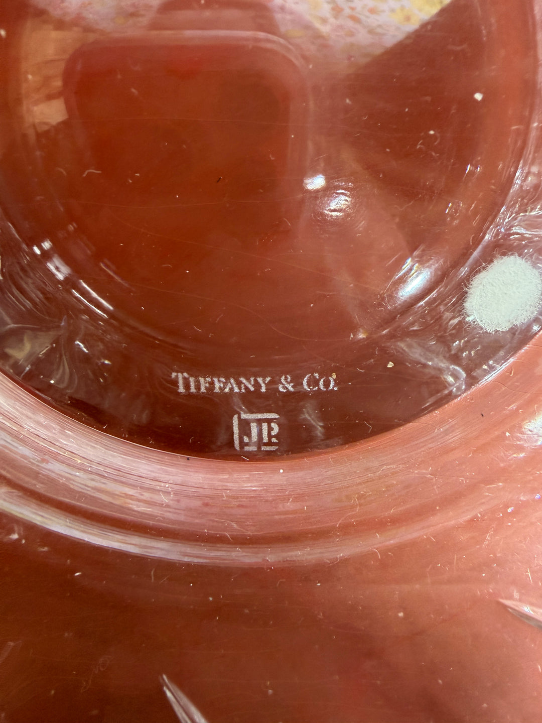 Vintage Tiffany & Co Crystal Vine Bowl