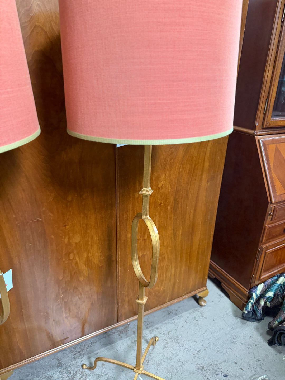Floor Lamps with Shades with Red/Green Trim