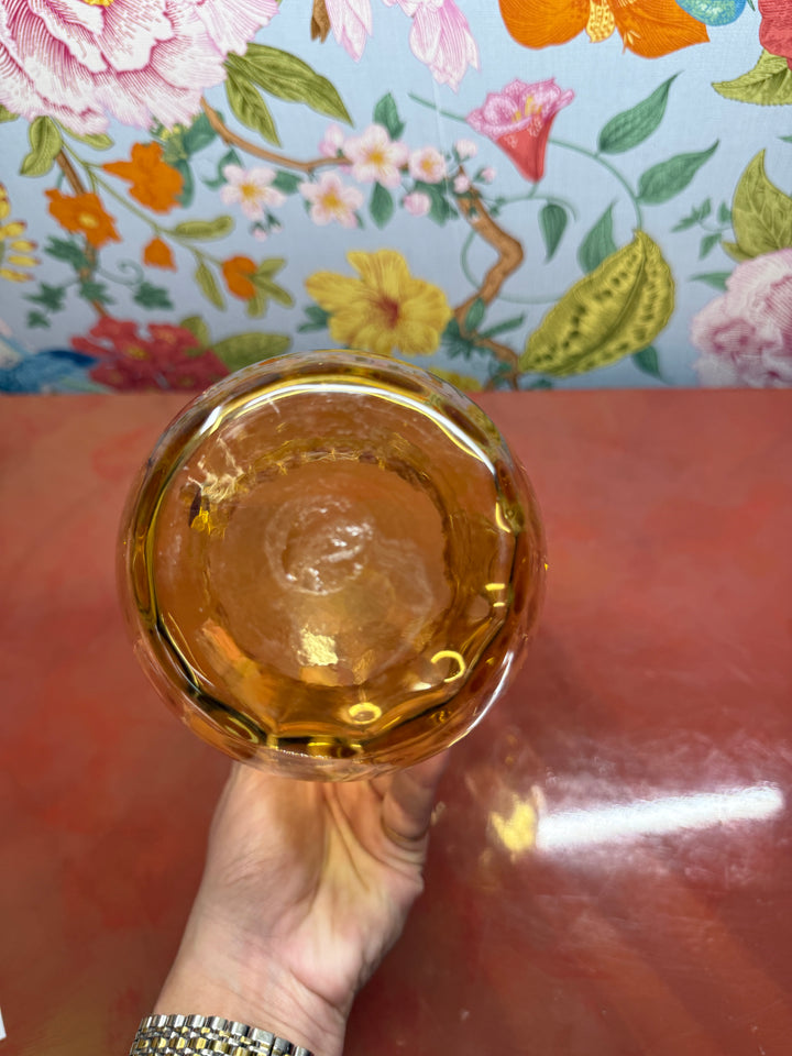 Yellow Glass Vase