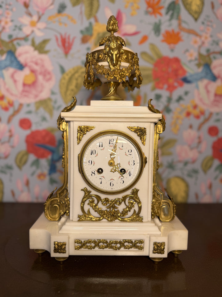 French Louis XVI Style Mantle Clock