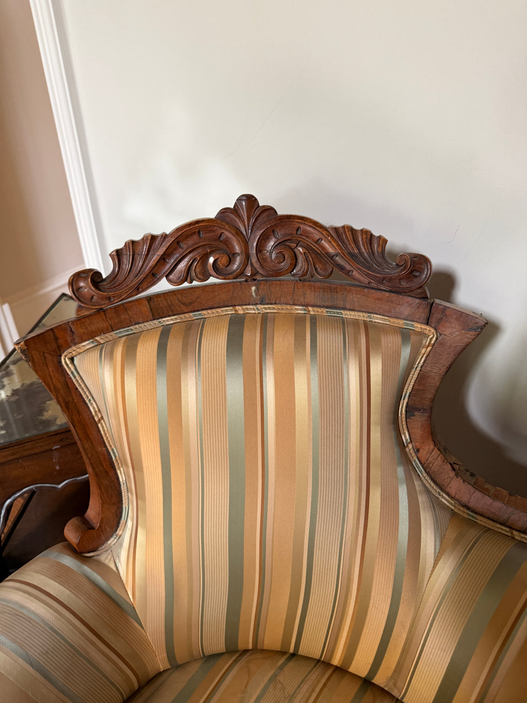 Antique Victorian Carved French Settee (Online Only Item)