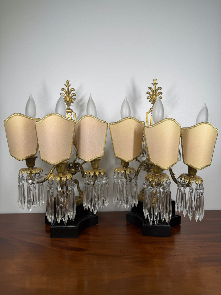 Electric Candleabra Table Lamps - Set of 2