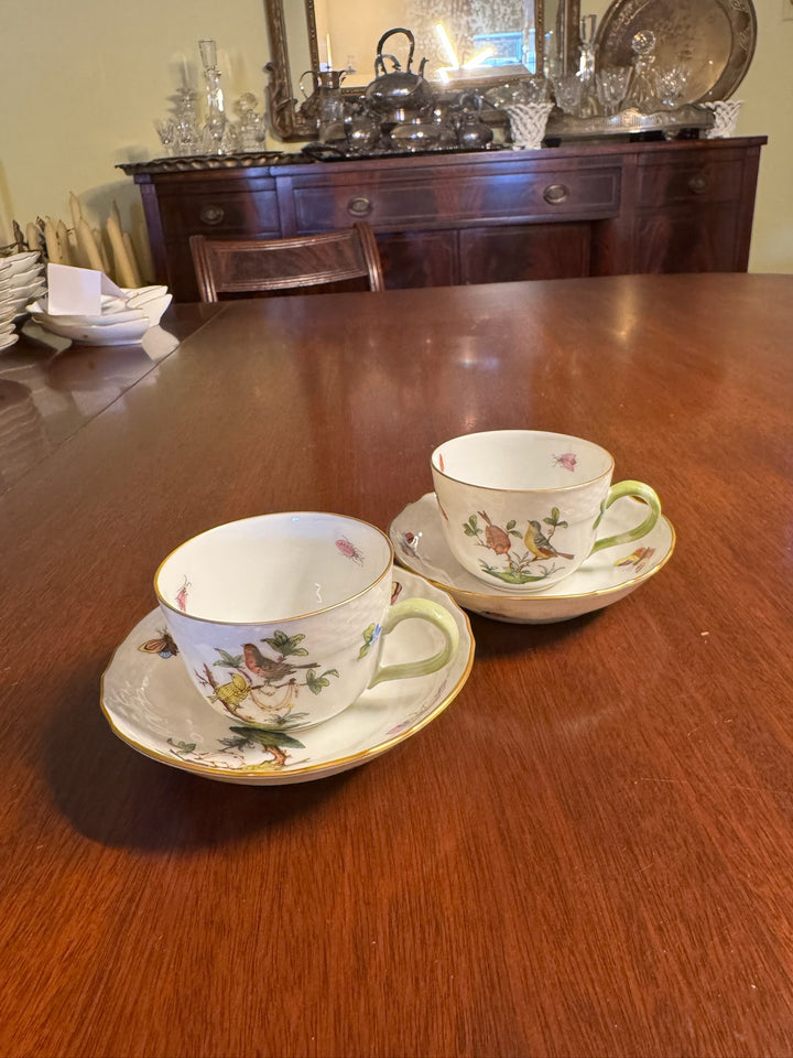 Herend Rothschild Teacup and Saucer (#1728)