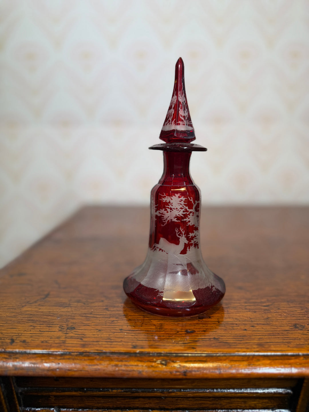 Bohemian Ruby Red Decanter