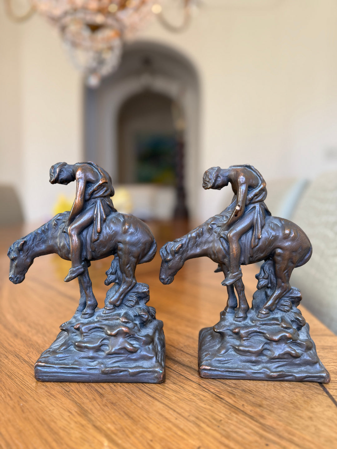 “End of the Trail” Bookends