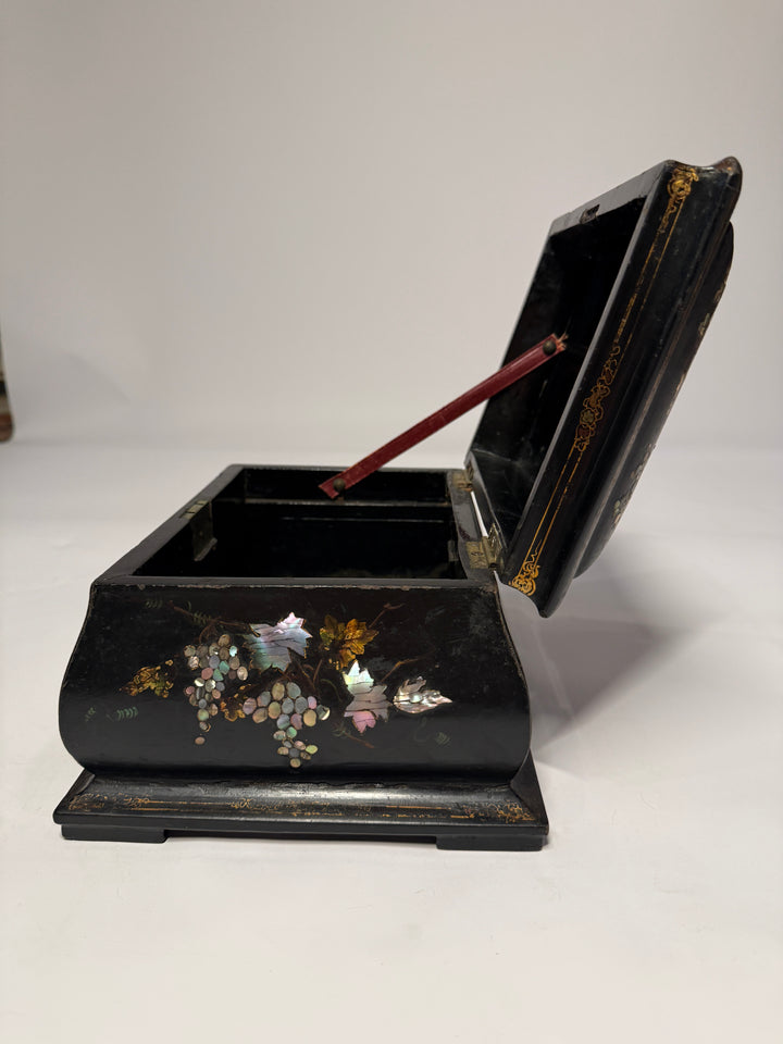 Mother of Pearl Inlaid Lacquer Box