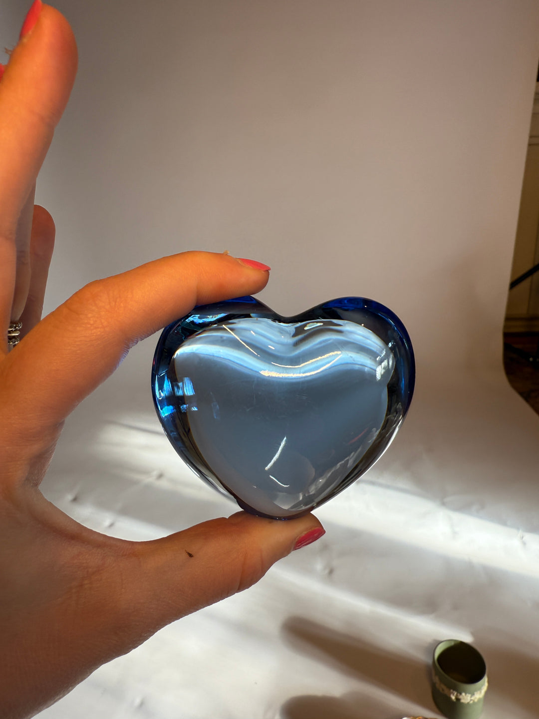 Baccarat Blue Amor Heart