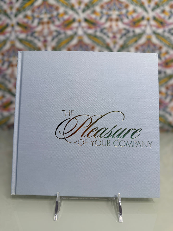 "The Pleasure of Your Company" Hardcover Guest Book
