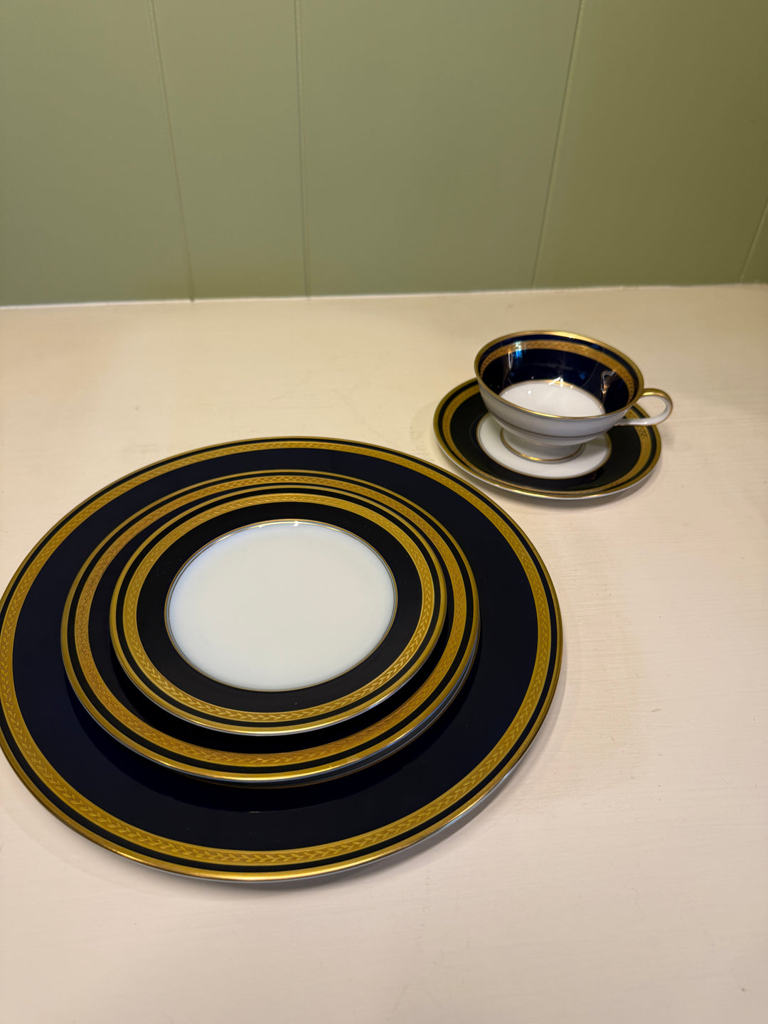 Rosenthal Cobalt Blue Set (10 dinner, 10 salad, 10 tea sets, 8 b&b)