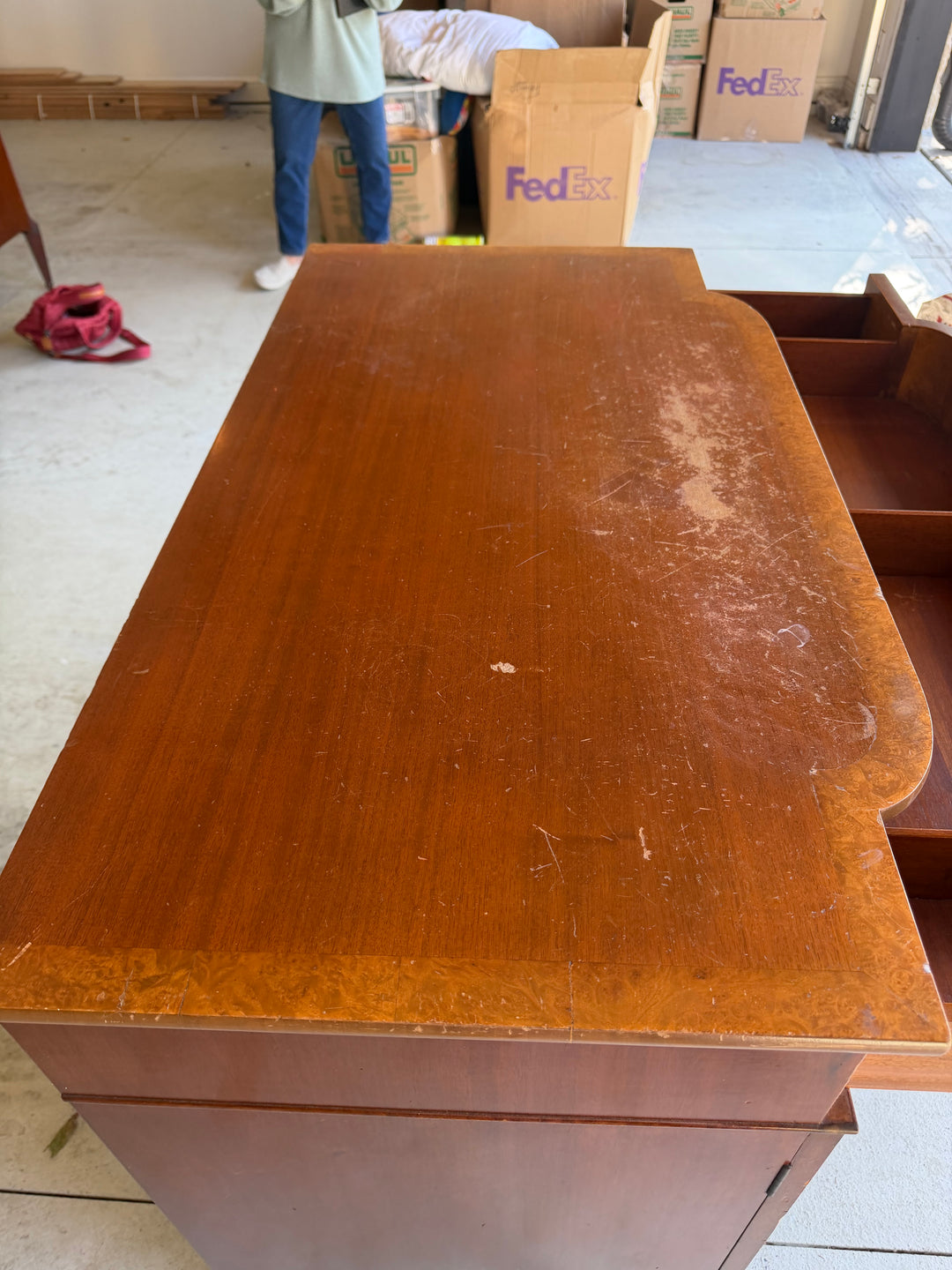 19th Century Hand-Painted Satin Wood Antique Satinwood Cabinet