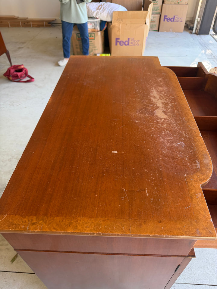 19th Century Hand-Painted Satin Wood Antique Satinwood Cabinet