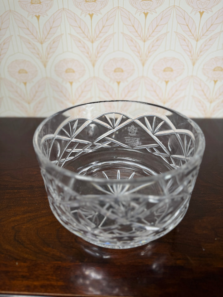 Engraved Crystal Bowl