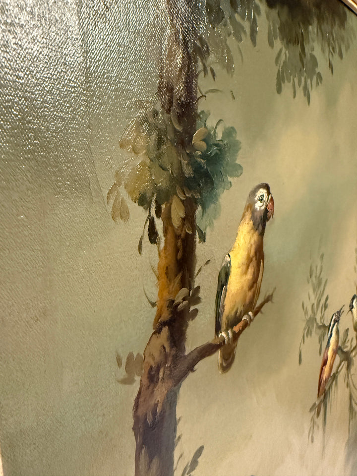 Birds of Paradise, an Ira Monte Original Oil Painting