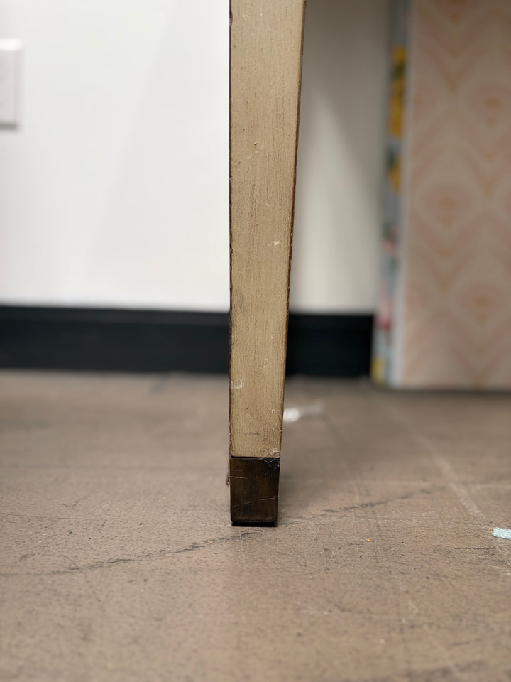 Cream Painted Two-Drawer Console Table