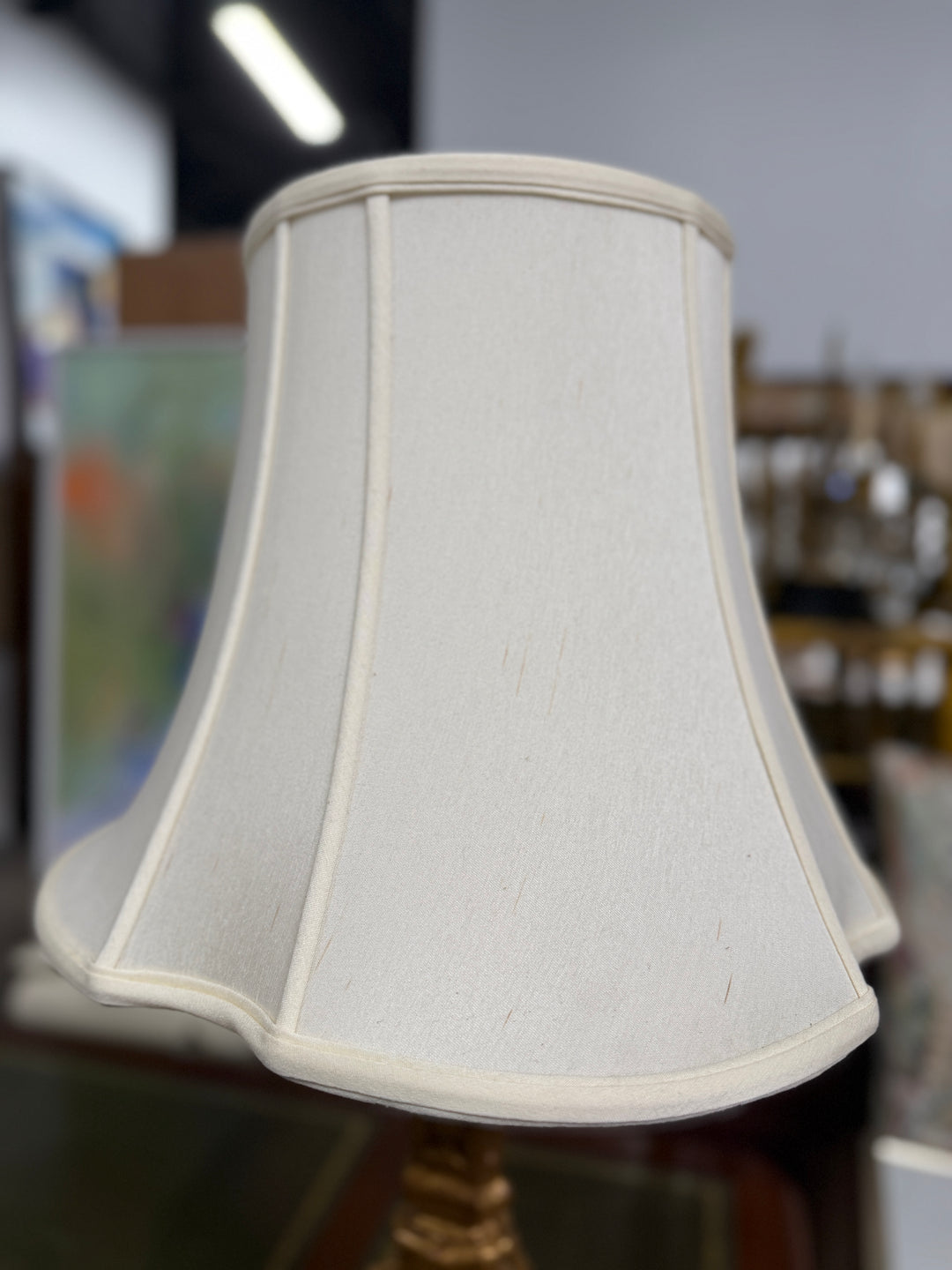 Gold Painted Empire Style Table Lamp