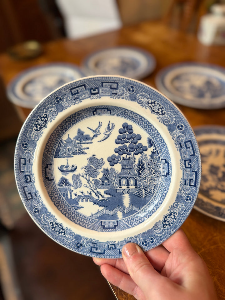 Wedgwood Blue Willow Salad/Dessert Plates