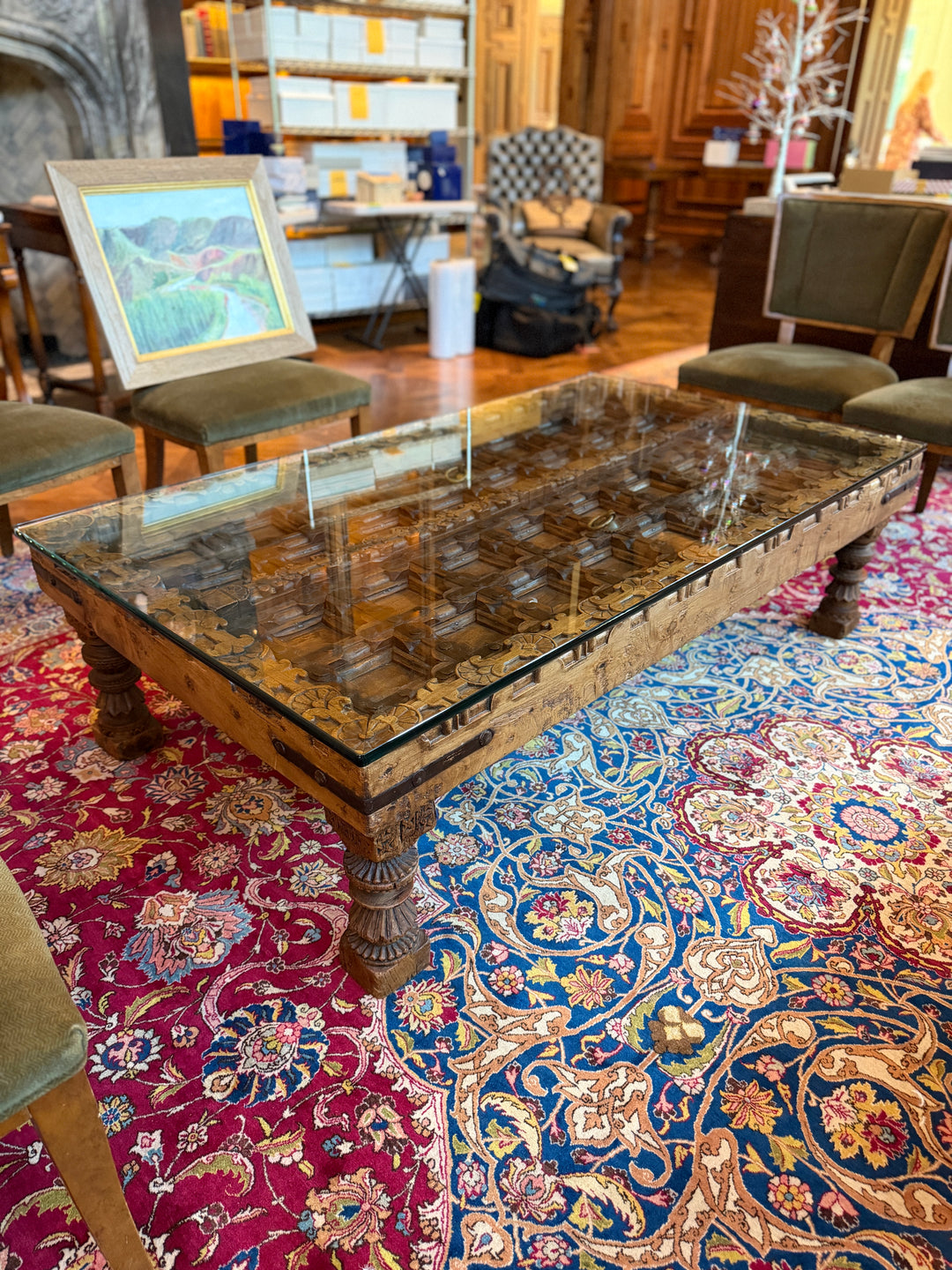 Antique Moroccan Door Coffee Table