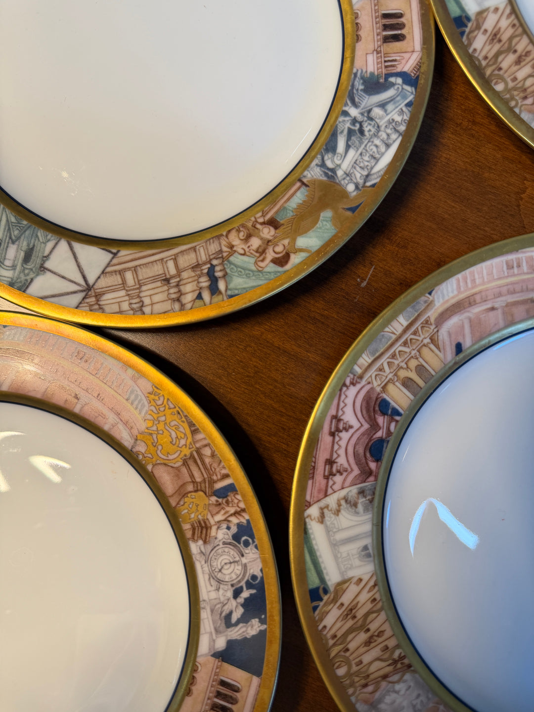 Set of 6 Limoges “Metropolis” Plates