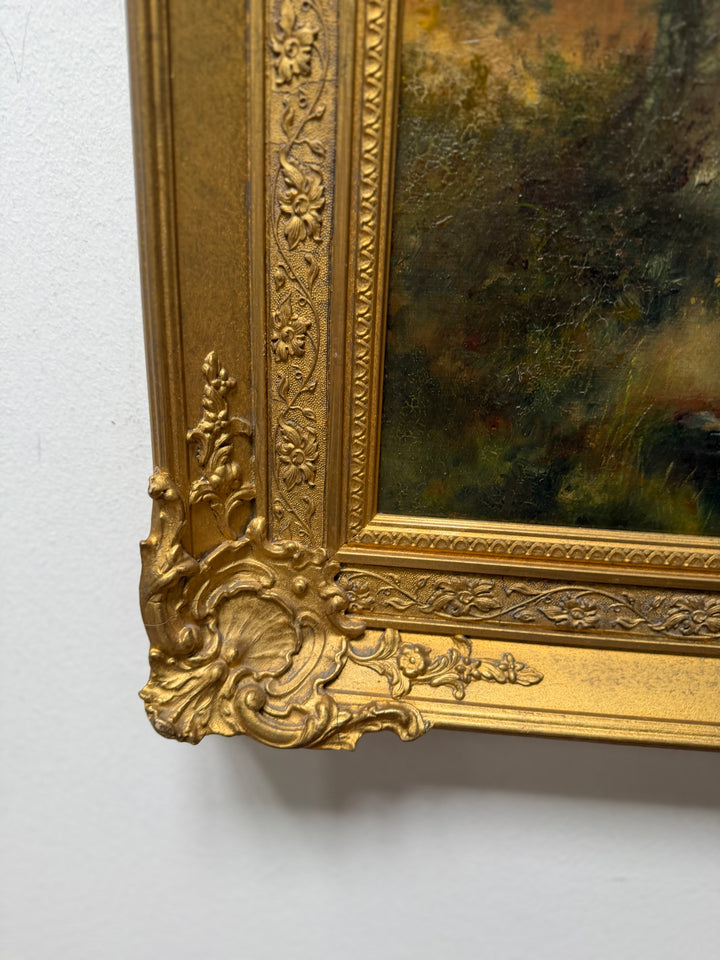 Oil Painting with Gilt Frame