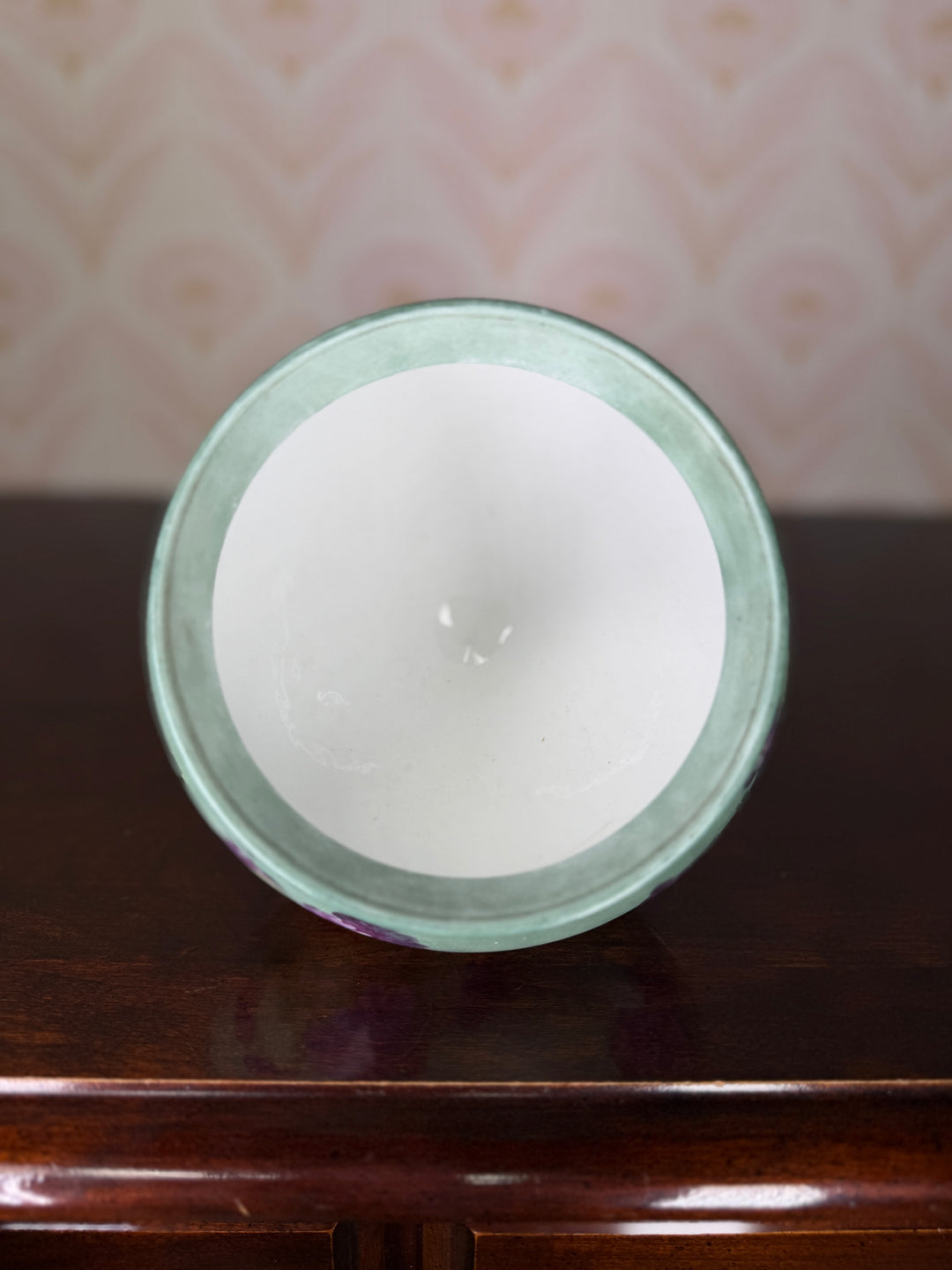 Footed Porcelain Painted Planter