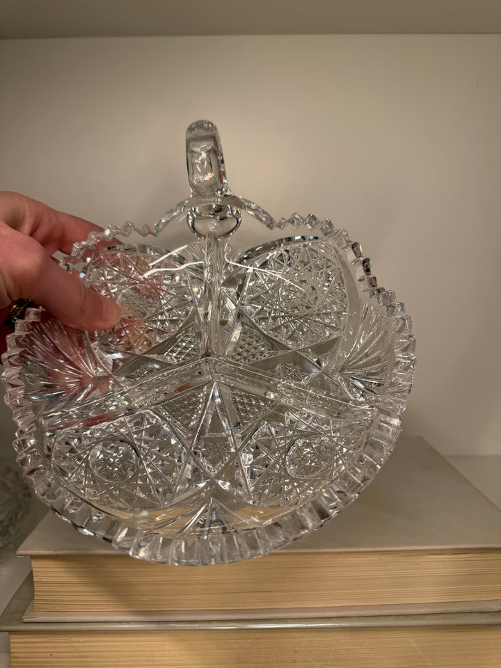 American Brilliant Cut Crystal Bowls - Set of 3