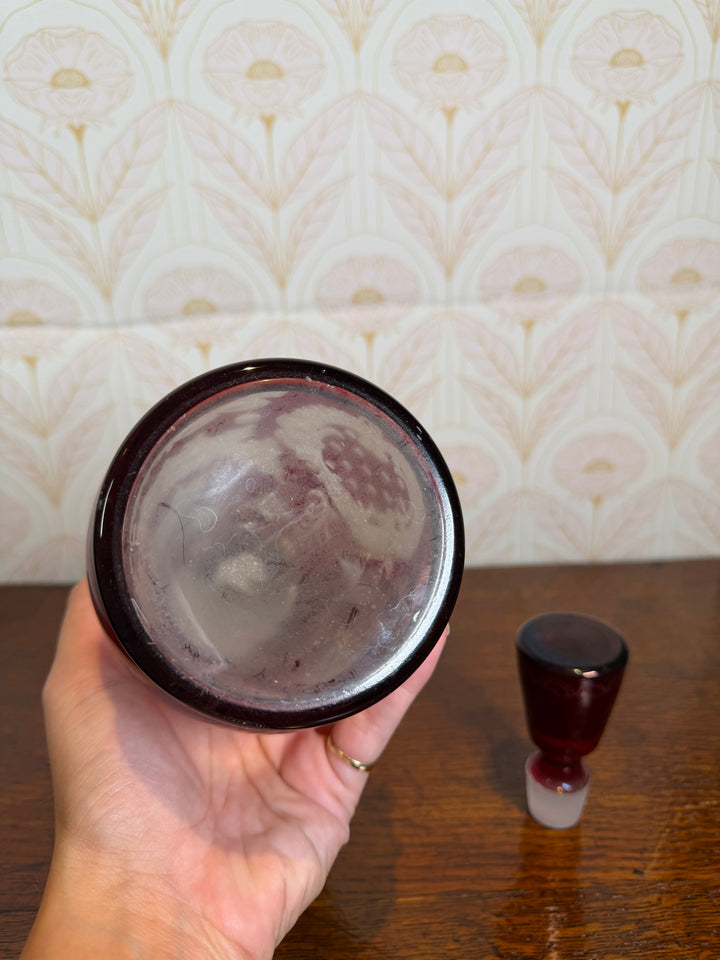Bohemian Ruby Red Decanter