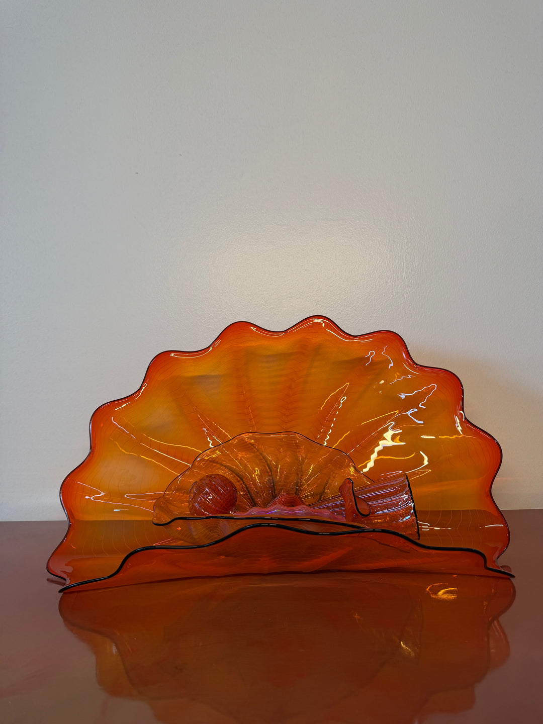 Chihuly Persian Set of 5 with Black Lip Wrap