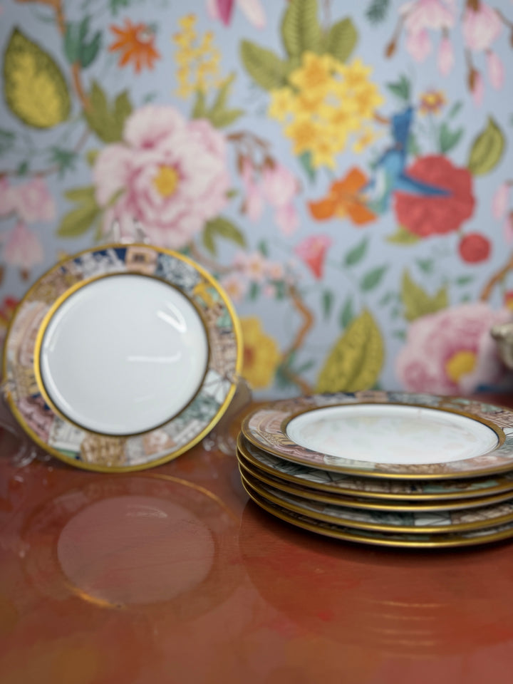 Set of 6 Limoges “Metropolis” Plates