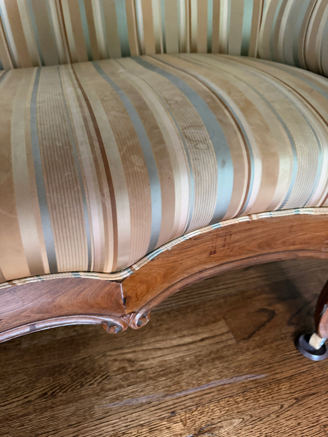 Antique Victorian Carved French Settee (Online Only Item)