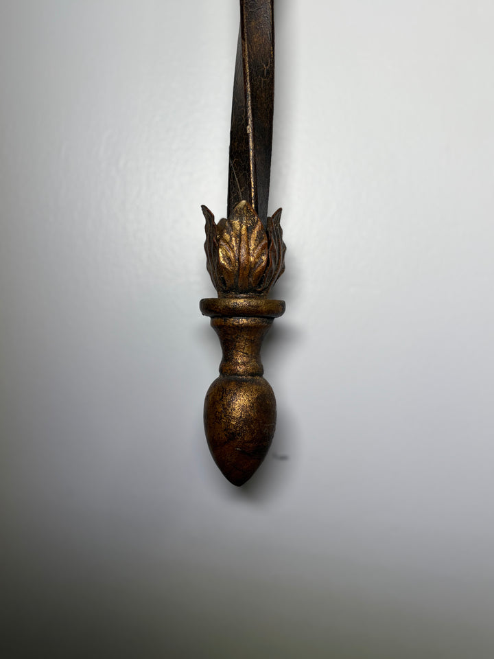 Pair of Tall Wrought Iron Floor Torchère Lanterns