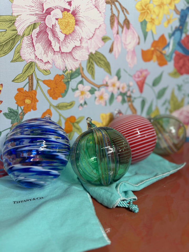 Vintage Glass Tiffany & Co Ornaments
